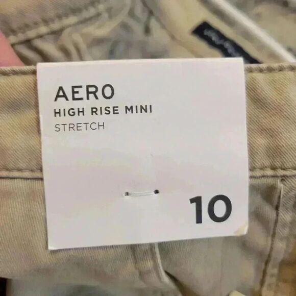 Aeropostale Women's Tan Cotton/Spandex High Rise Mini Skirt NEW - Picture 11 of 13